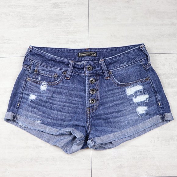Abercrombie & Fitch Pants - Abercrombie & Fitch Button Fly Distressed Shorts
